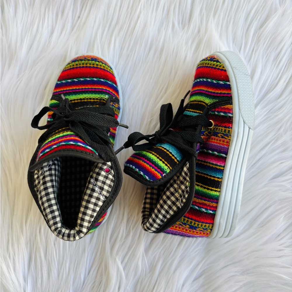 Peruvian Artisan Sneakers Andean Woven Multi-Color - Toddler Size 10